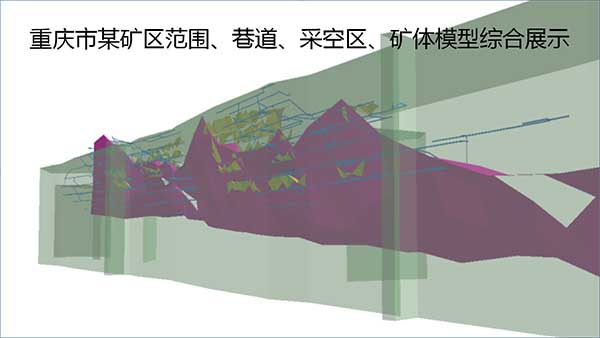  重庆某矿区地质三维建模